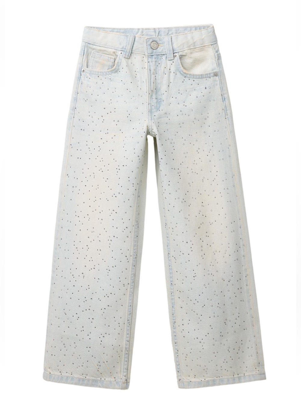 Zara Kids Sparkle Wide-Leg Jeans